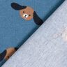 flanella di cotone teste di cane – colore blu jeans,  thumbnail number 4