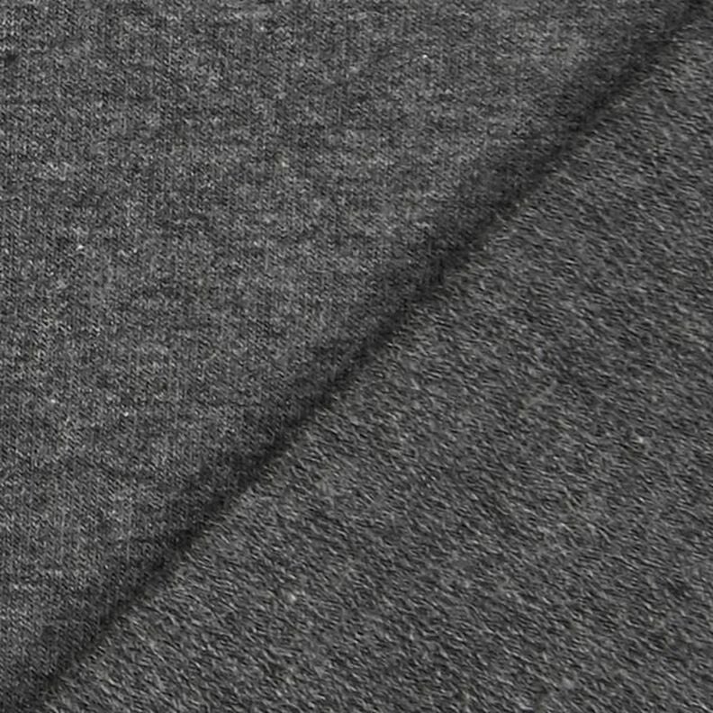 French terry leggero mélange – antracite,  image number 3