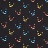 French terry, felpa estiva Gatti sorridenti stampa digitale – nero/mix di colori,  thumbnail number 1