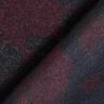 tessuto per cappotti misto lana Camouflage – nero/rosso merlot,  thumbnail number 4