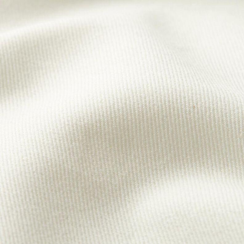 Denim stretch in misto cotone medio – bianco lana,  image number 2