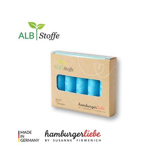 set di filo per cucire Stitch Me [ 5 x 200 m ] | Albstoffe – azzurro baby, 