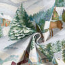 tessuto arredo gobelin Paesaggio invernale – avorio/turchese chiaro,  thumbnail number 3