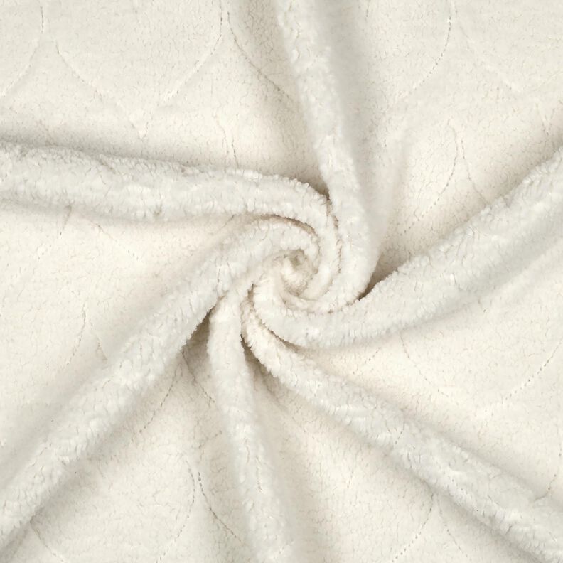ecopelliccia fantasie a cuori | Poppy Fabrics – bianco lana,  image number 3