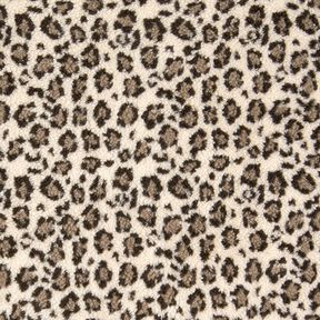 tessuto peluche Stampa leopardata – beige chiaro/duna, 