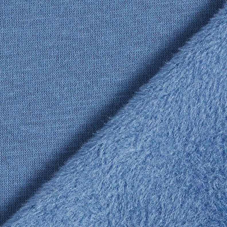 pile da montagna soffice felpa tinta unita – colore blu jeans,  image number 5