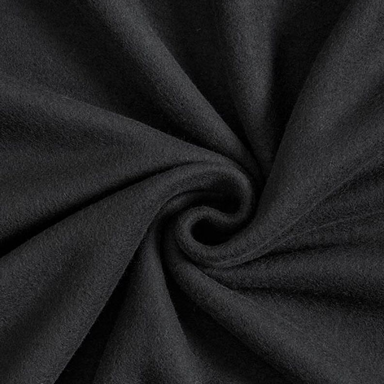 pile di cotone tinta unita – nero,  image number 1