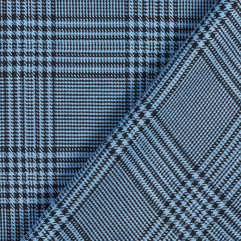 Tessuto di viscosa Principe di Galles – blu,  image number 5