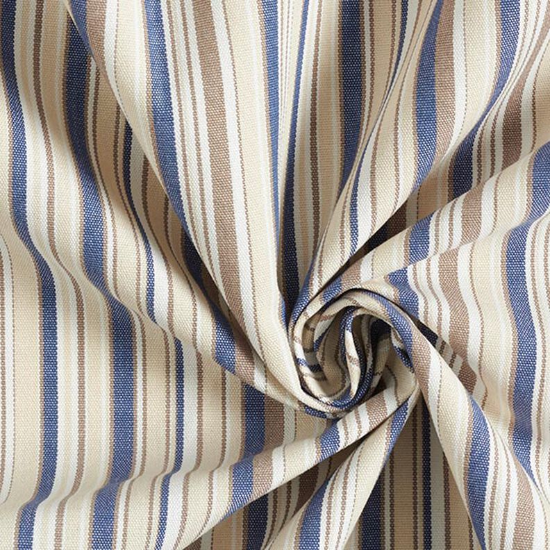 tessuto per tende da sole righe sottili – beige/colore blu jeans,  image number 3