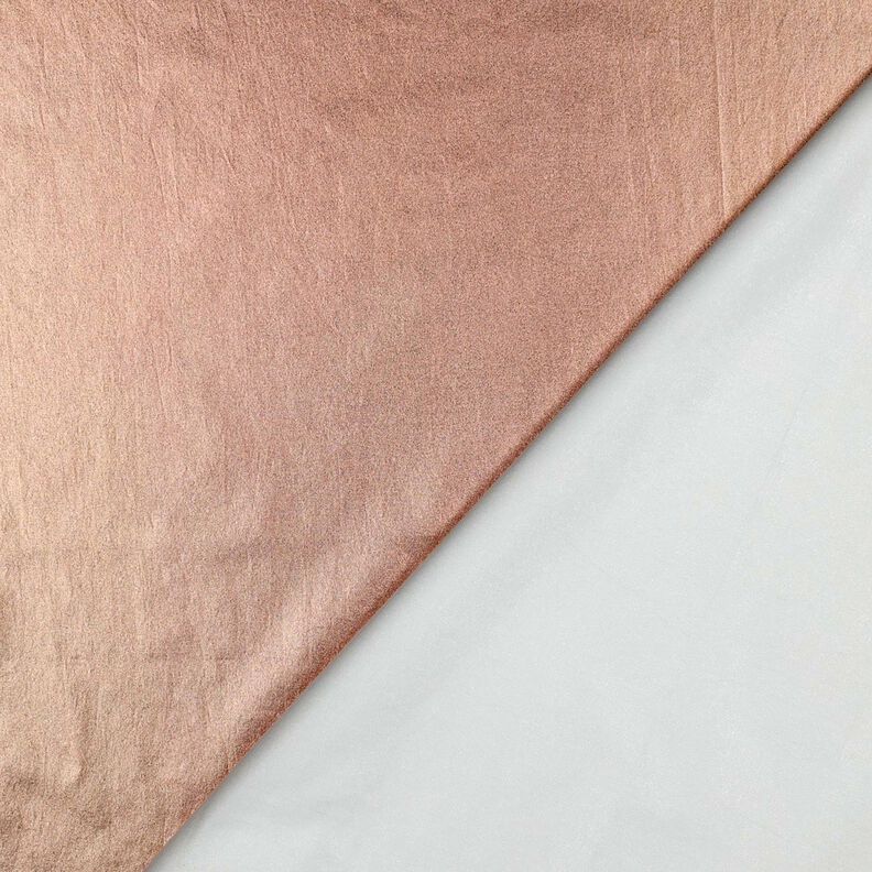 popeline di cotone rifinitura con lamina tinta unita – oro rosa effetto metallizzato,  image number 3