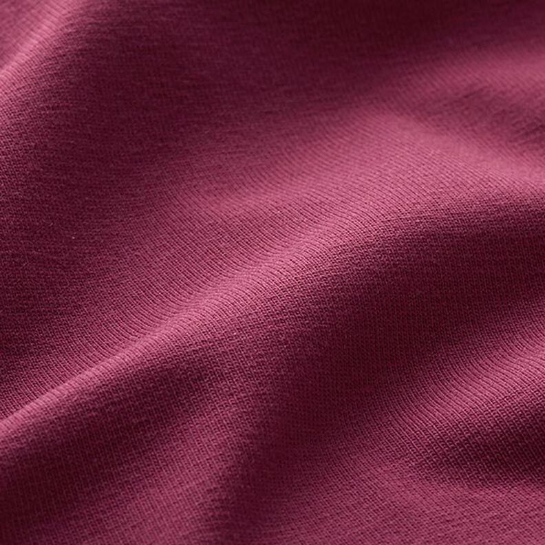 jersey di cotone medio tinta unita – rosso Bordeaux,  image number 4