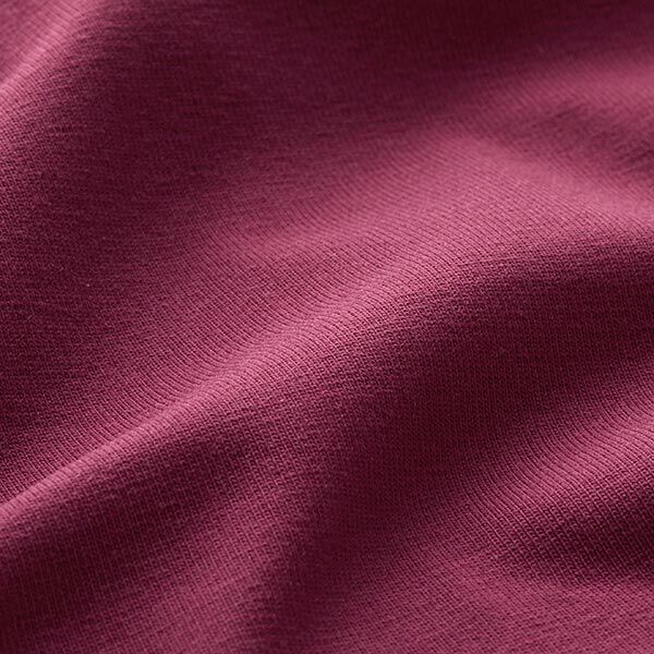 jersey di cotone medio tinta unita – rosso Bordeaux,  image number 4