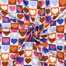 popeline di cotone Cuori di diamante | Poppy Fabrics – avorio/blu reale,  thumbnail number 3