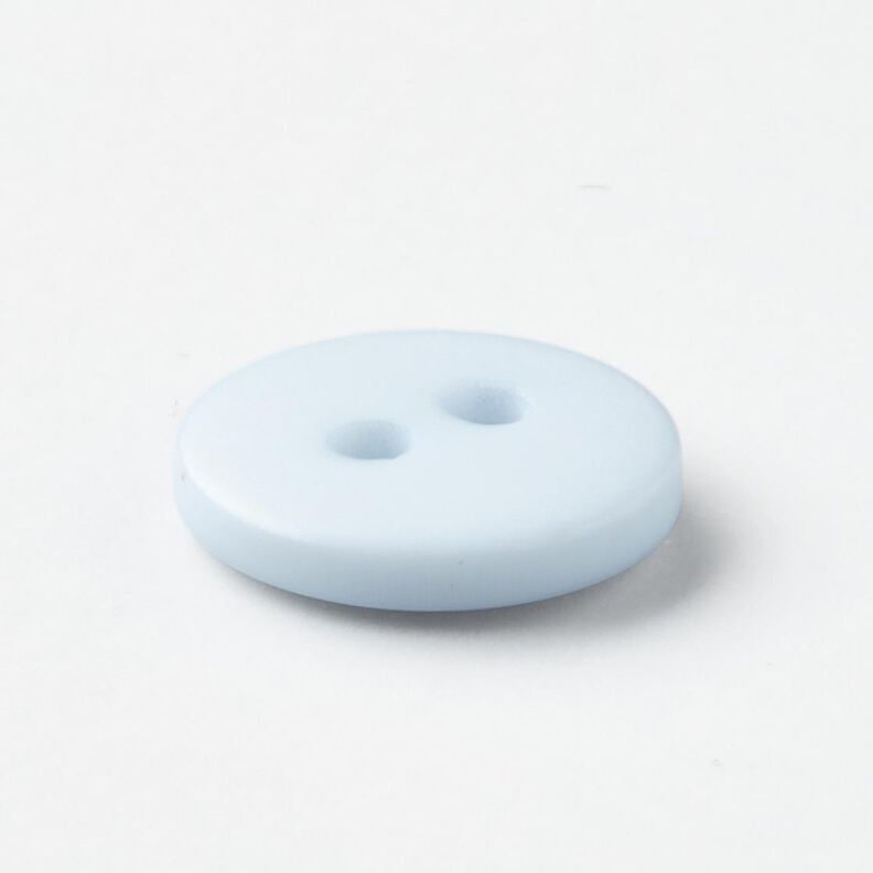 Bottone tondo a 2 fori [Ø 11 mm] – blu-argento,  image number 2