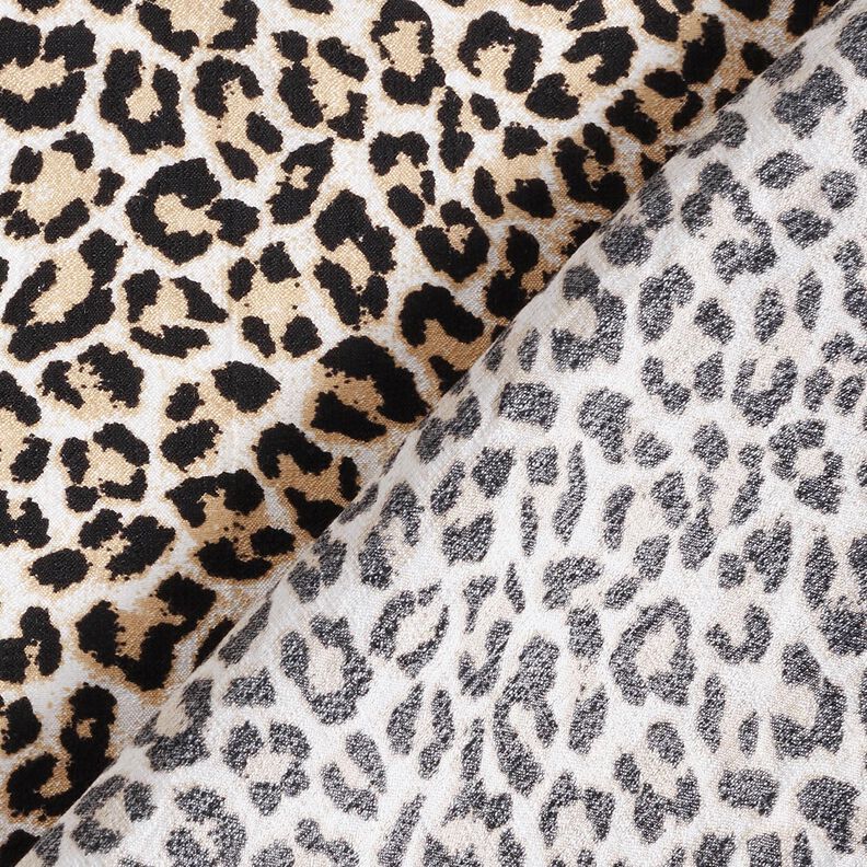 Tessuto misto viscosa con stampa leopardata – beige,  image number 4