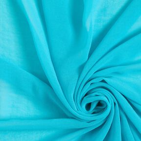 chiffon increspato tinta unita – turchese, 