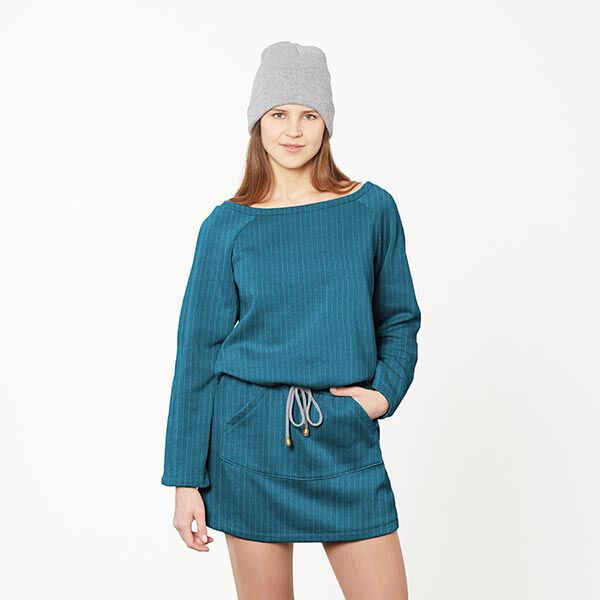 maglia a coste – blu turchese, image number 6