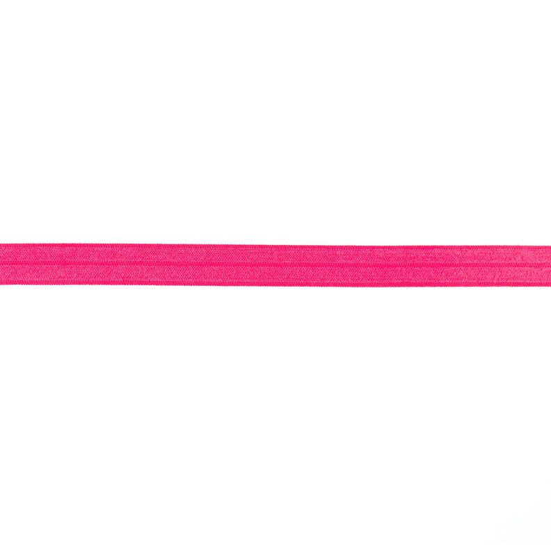 Fettuccia elastica  lucido [15 mm] – rosa fucsia acceso,  image number 1