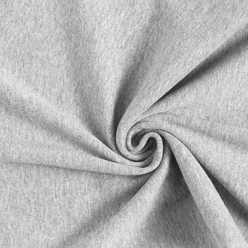 tessuto per bordi e polsini mélange – grigio chiaro,  image number 1