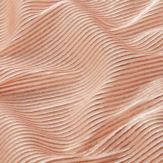 Organza Lurex Streifen – salmone/oro rosa, 