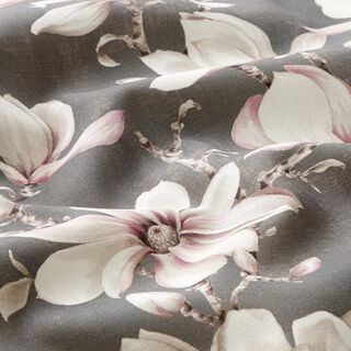Tessuti da esterni canvas magnolie – grigio, 