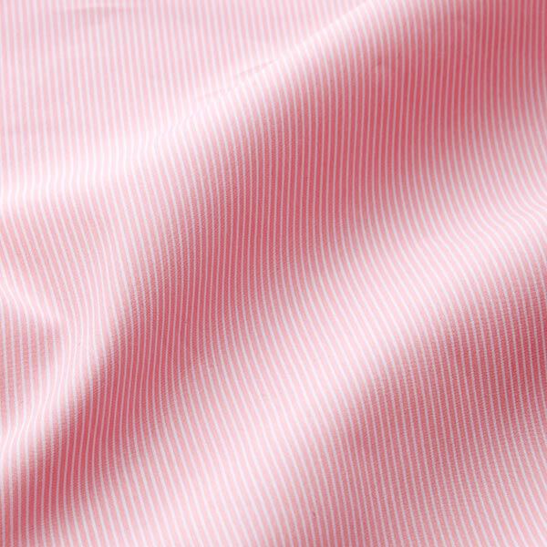 tessuto in misto cotone, righe sottili – bianco/rosa chiaro, image number 2