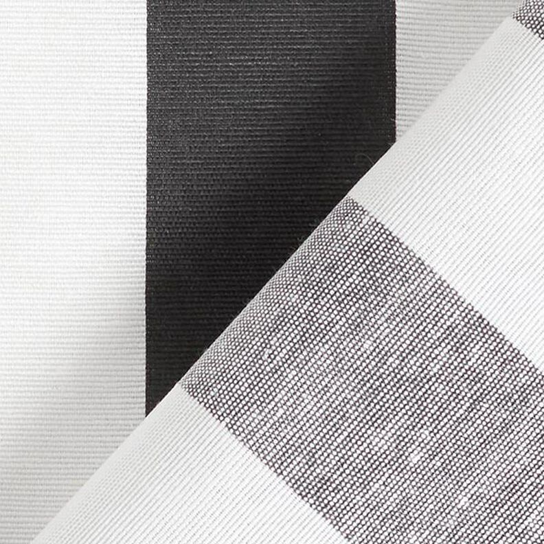 tessuto arredo tessuti canvas strisce – nero/bianco,  image number 4