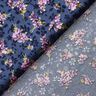 satin stretch Jacquard Mazzi di fiori &ndash; blu marino,  thumbnail number 4