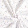 tessuto arredo satin di cotone Piccoli pois colorati – bianco,  thumbnail number 3