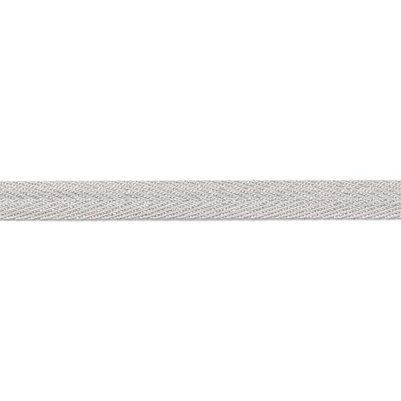 Nastro tessuto Metallico [9 mm] – argento/argento effetto metallizzato,  image number 2