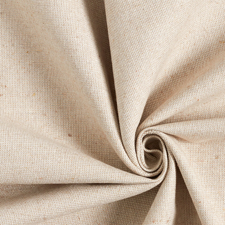 tessuto arredo, mezzo panama struttura a coste, cotone riciclato – beige,  image number 1