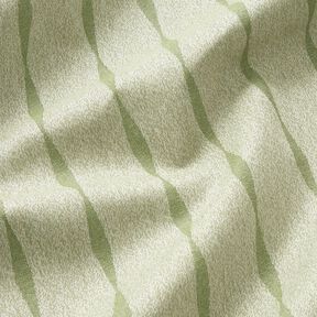 tessuti da esterni tessuti canvas Righe ondulate – verde oliva chiaro/beige chiaro, 