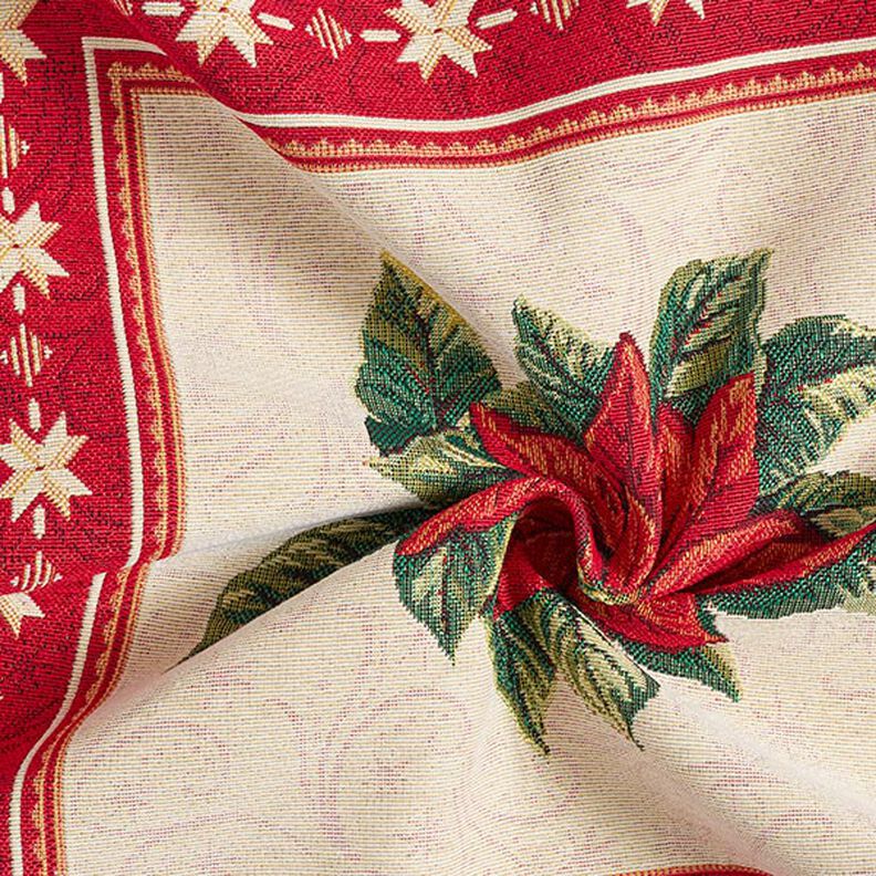 tessuto arredo, taglio di tessuto gobelin stella di Natale – rosso, image number 3