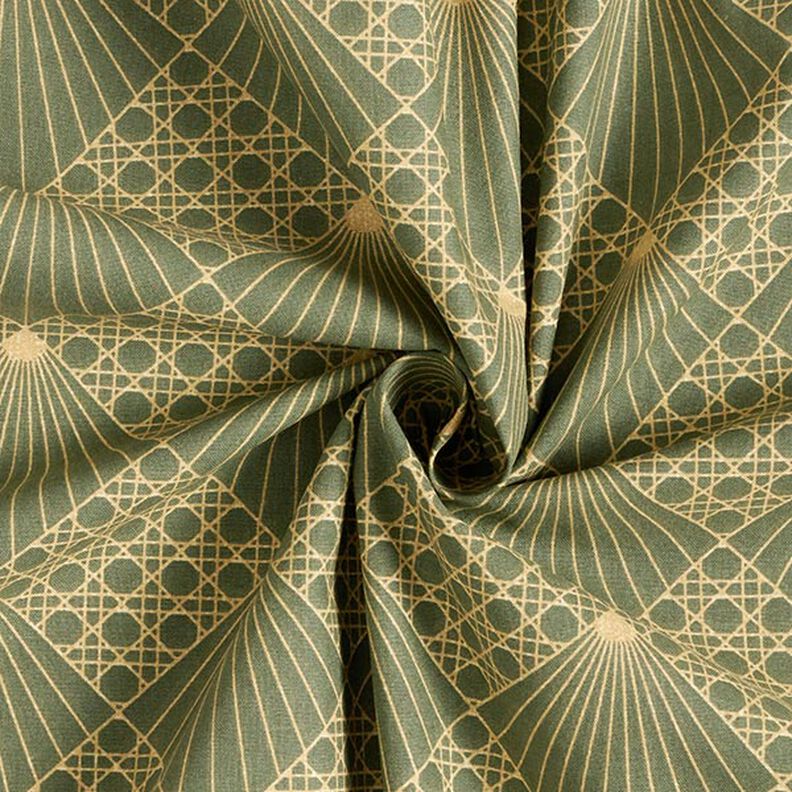 tessuto in cotone cretonne intreccio viennese – canna palustre,  image number 3