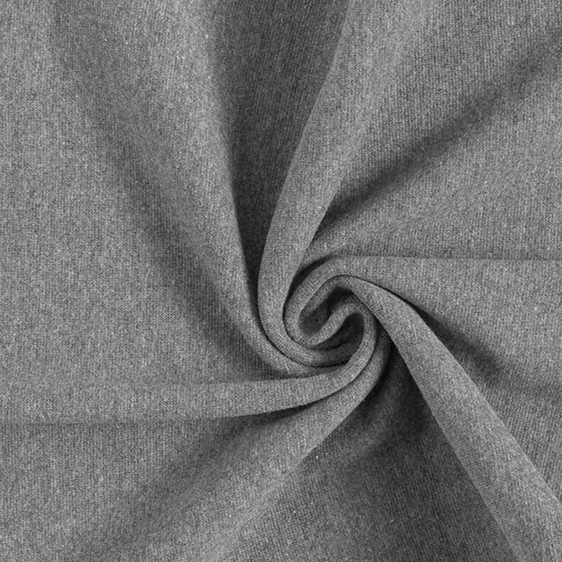 tessuto per bordi e polsini mélange – grigio scuro,  image number 1
