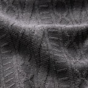 jersey jacquard Misto cotone decorato a righe – grigio scuro, 