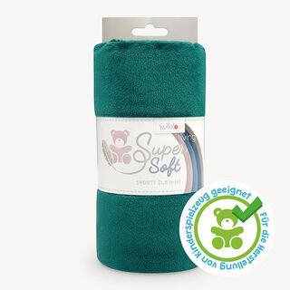 Vellutino nicki SHORTY [1 m x 0,75 m | altezza pelo: 1,5 mm]  - verde scuro | Kullaloo, 