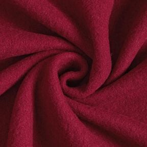 Vello in pura lana vergine tinta unita – rosso Bordeaux, 