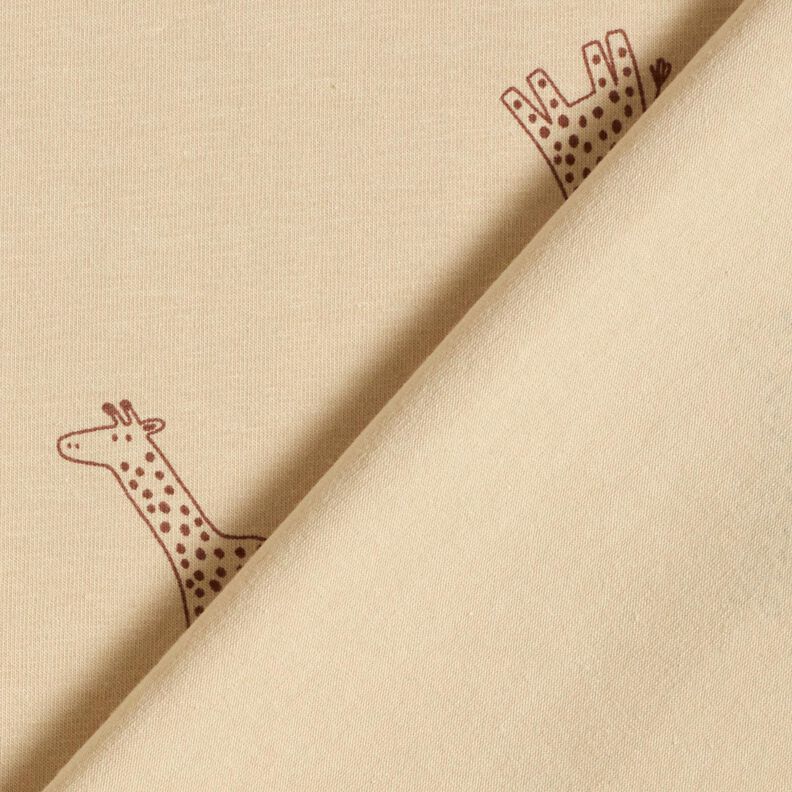 jersey di cotone giraffe – mandorla, image number 4