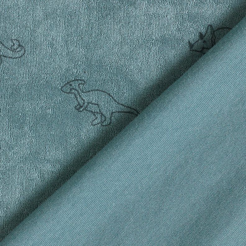 Maglia in spugna Dinosauri – blu colomba,  image number 4