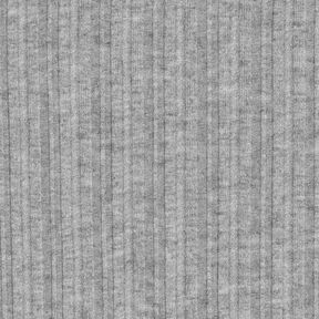 Maglia a coste mélange – grigio chiaro, 