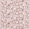 popeline di cotone Coniglio e riccio sono innamorati – rosa antico chiaro,  thumbnail number 1