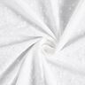 Batista di cotone ricami a giorno fiorellini – bianco,  thumbnail number 5