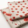tessuto arredo mezzo panama papavero grande – rosso carminio/naturale,  thumbnail number 5