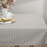 tessuto in cotone cretonne Fiori e tralci – grigio argento/bianco,  thumbnail number 8