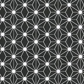 tessuto in cotone cretonne stella grafica – nero, 