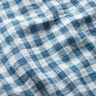 mussolina / tessuto doppio increspato Vichy a quadri tinto in filo – colore blu jeans/bianco,  thumbnail number 3