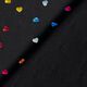 jersey laminato, cuori colorati e scintillanti – nero,  thumbnail number 3