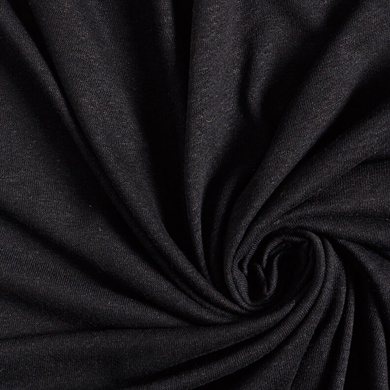 misto lino viscosa tessuto in maglia fine – nero,  image number 1