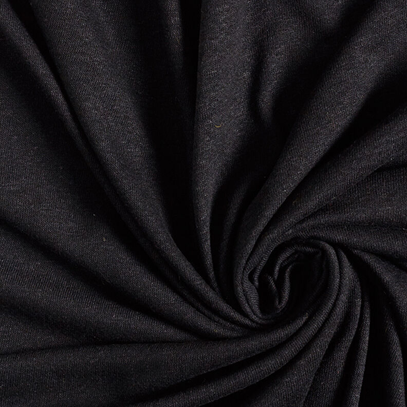 misto lino viscosa tessuto in maglia fine – nero, image number 1